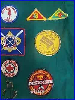 Vintage OFFICIAL BOY SCOUT GREEN JACKET with Vintage patches front/back LookPics