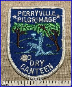 Vintage PERRYVILLE PILGRIMAGE Dry Canteen Boy Scout Trail PATCH BSA Camp Hike