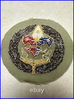 Vintage Phillippines Boy Scout Commissioner Patch