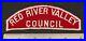 Vintage-RED-RIVER-VALLEY-COUNCIL-Boy-Scout-Strip-PATCH-BSA-RWS-Uniform-Badge-ND-01-hj