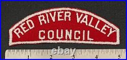 Vintage RED RIVER VALLEY COUNCIL Boy Scout Strip PATCH BSA RWS Uniform Badge ND
