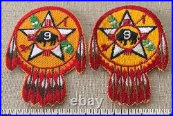 Vintage REGION 9 Boy Scout Warshield Badge PATCH BSA Camp TX OK Solid & Twill CB