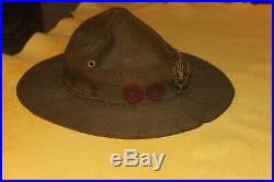 Vintage Rare 1920's Felt Goose Pond Camp Hat Award Patches & Booklet FIRM