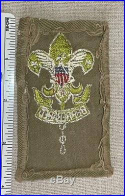 Vintage SCOUTMASTER Boy Scout Adult Leader POSITION PATCH BSA Tan Badge EARLY