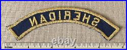 Vintage SHERIDAN Boy Scout Blue & Gold Community Strip PATCH RWS BGS BSA Wyoming