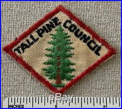 Vintage TALL PINE COUNCIL Boy Scout Hat Diamond PATCH BSA Michigan Camp CP