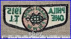 Vintage UNAMI LODGE 1 Order of the Arrow Flap PATCH OA Philadelphia Council PA