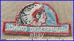 Vintage WAUMEGESAKO COUNCIL Boy Scout Hat Shaped PATCH BSA CSP CP Scouting Badge