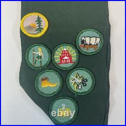 Vintage Western Mass 427 Girls Cub Scout Sash 31 Patches 9 Pins