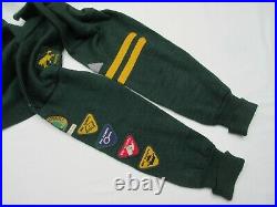 Vintage Wolf cub boy scout uniform kit patch badges belt cap jumper