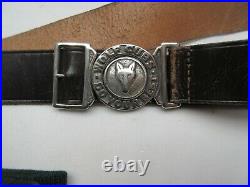 Vintage Wolf cub boy scout uniform kit patch badges belt cap jumper