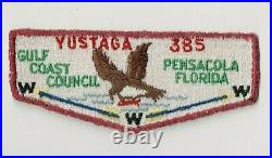 Vintage Yustaga Lodge 385 Gulf Coast Council Flap Patch CM0810