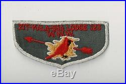 Vintage Zit-Kala-Sha Lodge 123 F1 First Flap FF Old Kentucky Home Patch CM0526