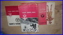 Vintage boy scout lot patches, mugs, uniforms, magazines, story books, misc. Item