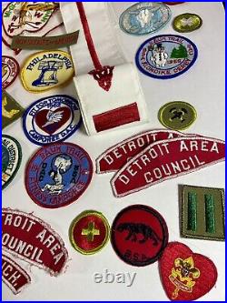 Vintage boy scout patches Lot 1960s michigan sauk trail arrow shash Eagle Scout