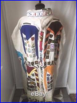 Vintage camping hooded blanket 100's of patches boys brigade scouts badges RARE