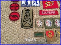 Vintage lot of 58 Boy Scout patches incl. Eagle jamboree community strips camps