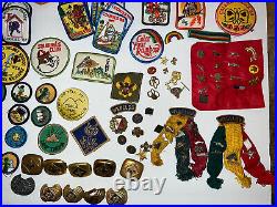 Vintage lot of Boy Scouts of America Medals, Pins, Patches & Merit Cards