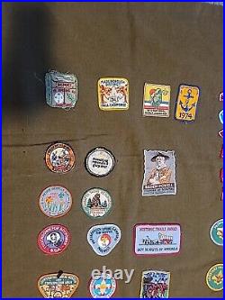 Vintage patch collection /boy Scouts And Others On Blanket