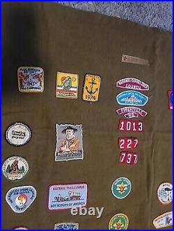 Vintage patch collection /boy Scouts And Others On Blanket