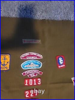 Vintage patch collection /boy Scouts And Others On Blanket