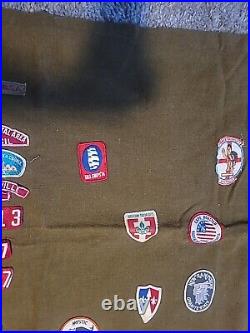 Vintage patch collection /boy Scouts And Others On Blanket