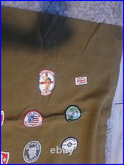 Vintage patch collection /boy Scouts And Others On Blanket