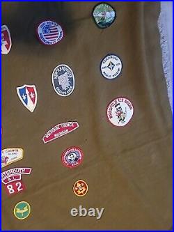 Vintage patch collection /boy Scouts And Others On Blanket