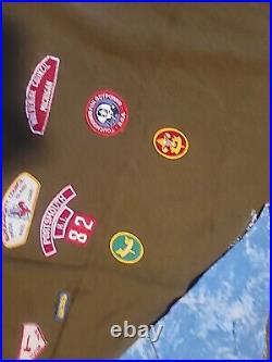 Vintage patch collection /boy Scouts And Others On Blanket