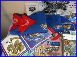 Vintage1970/80s Boy Scout Camp Staff Memorabilia Lot 200+ Medals Pins Patches ++