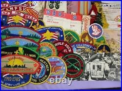 Vintage1970/80s Boy Scout Camp Staff Memorabilia Lot 200+ Medals Pins Patches ++
