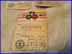 VintageBoy Scouts of AmericaRequirement CardsPatches5 Cards5 Patches1964