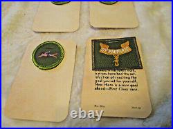 VintageBoy Scouts of AmericaRequirement CardsPatches5 Cards5 Patches1964