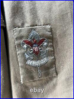 Vtg 1920s BOY SCOUTS Uniform Jacket First Class Patrol Leader 27 Merit Patches