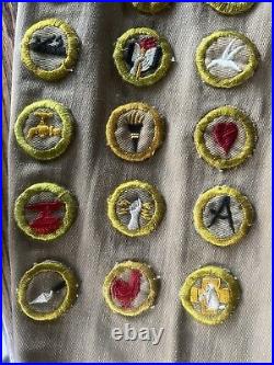 Vtg 1920s BOY SCOUTS Uniform Jacket First Class Patrol Leader 27 Merit Patches