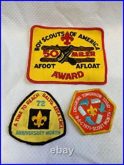 Vtg 1970's Boy Scouts of America BSA Patch Lot Camper Troop Committee Council