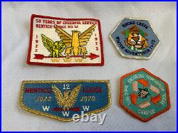 Vtg 1970's Boy Scouts of America BSA Patch Lot Camper Troop Committee Council