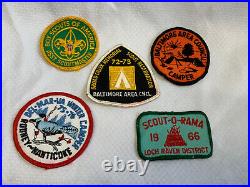 Vtg 1970's Boy Scouts of America BSA Patch Lot Camper Troop Committee Council