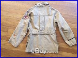 Vtg 20s BOY SCOUTS OF AMERICA BSA Tunic Belt Back Jacket Patches