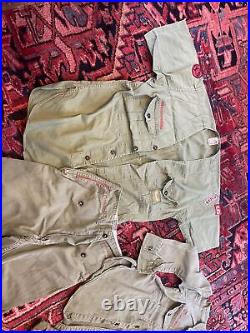 Vtg 40s 50s BSA BOY SCOUT SHIRT Long Short Sleeve Patches Pants Uniform Hat Sock