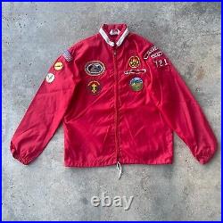 Vtg 40s 50s BSA Boy Scouts Of America Windbreaker Jacket Patched Richard Green
