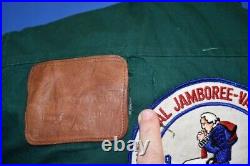 Vtg 60s BOY SCOUTS OF AMERICA PATCHES NATIONAL JAMBOREE COUNCIL JACKET SMALL S