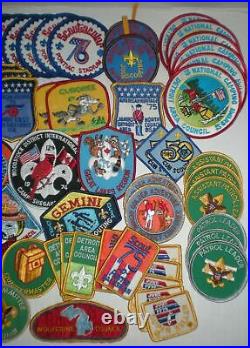 Vtg 70's 80's Boy Scouts Patches (LOT OF 82) Michigan Detroit Wolverine BSA MI