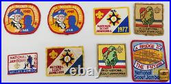 Vtg Boy Scouts National Scout Jamboree Patches Mixed Lot of 8 Patches & 1 Pin