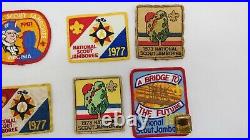 Vtg Boy Scouts National Scout Jamboree Patches Mixed Lot of 8 Patches & 1 Pin