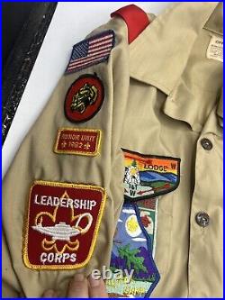 Vtg Huge lot Boy Scouts BSA Patches Arrow Sash Shirt Badge Slides OA Blue Ridge