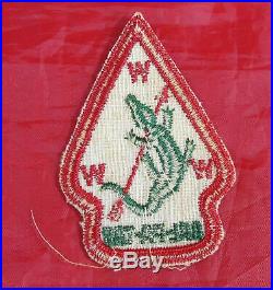 Vtg Order Of The Arrow Boy Scouts Of America Florida Patch Sash Handbook & Pin