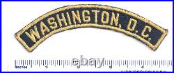 WASHINGTON D. C. Boy Scout BLUE +YELLOW / GOLD Council Strip PATCH BGS BSA DC