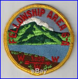WOW 1956 Area 6-A 6A Fellowship Conclave Patch Wahissa Lodge 118 Camp Raven Knob