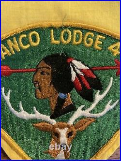 WWW OA Order Of The Arrow Chanco Lodge 483 Patch Scarf Vintage Neckerchief
